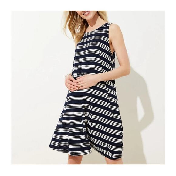 Ann Taylor LOFT Stripe Dress Size SP - Picture 1 of 8